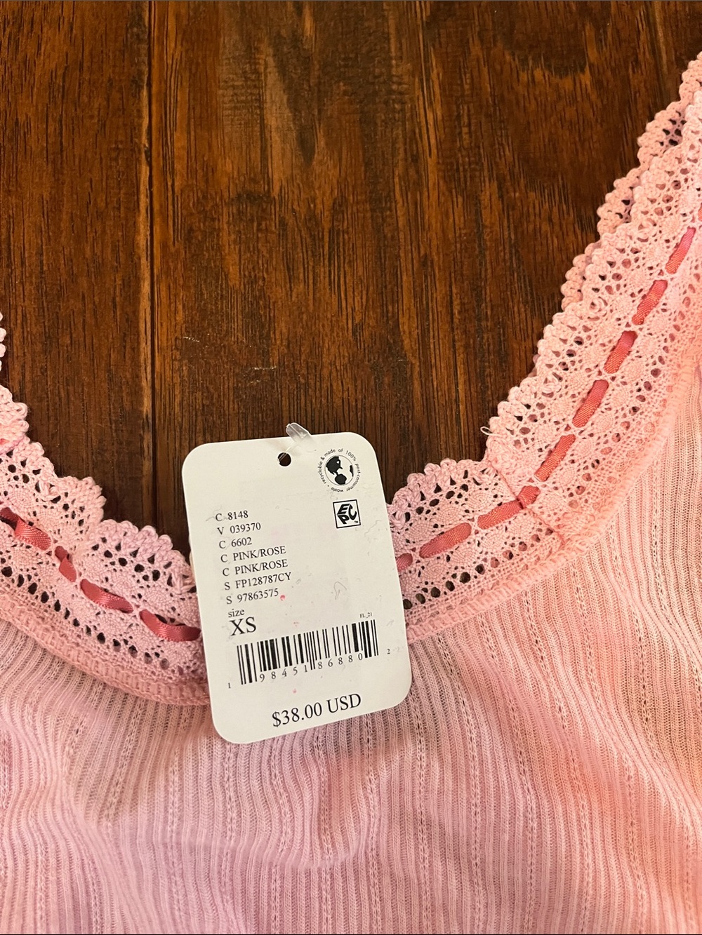 Free People Only You Pointelle Tank Top - Picture 2 of 3